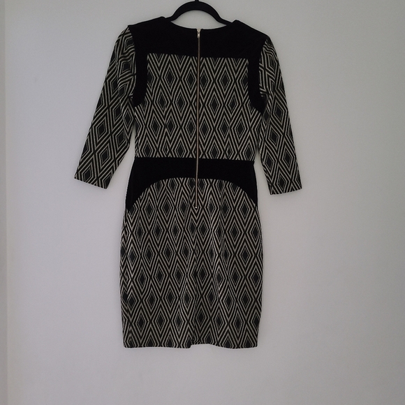Nwt THE LIMITED black and gold diamond dress - Picture 2 of 5